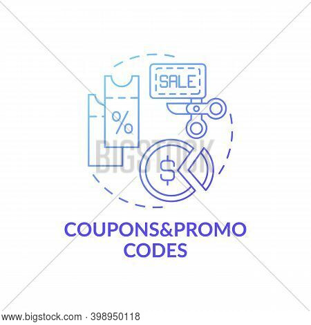 Coupons And Promo Codes Concept Icon. Shopping Tip Idea Thin Line Illustration. Extra Discount On Ne