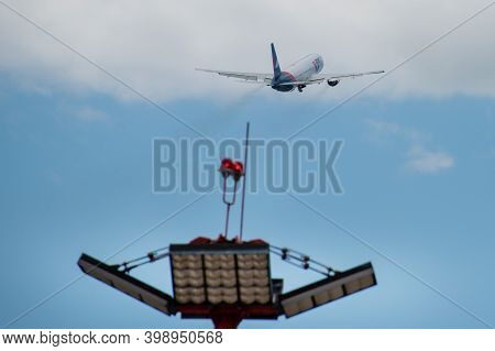 July 2, 2019, Moscow, Russia. Airplane Boeing 767-300 Azur Air Airline At Vnukovo Airport In Moscow.