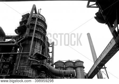 A View From The Rusty, Abandoned Steel City In Vítkovice In Czech Republic The Area Is Used As An In