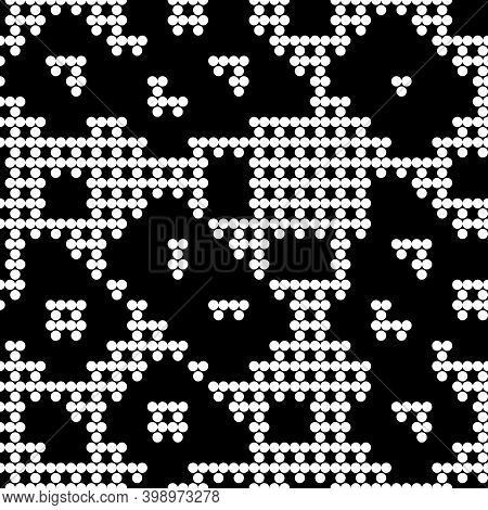 Seamless Pattern. Dots Motif. Digital Paper, Web Designing, Textile Print. Circles Ornament. Simple 
