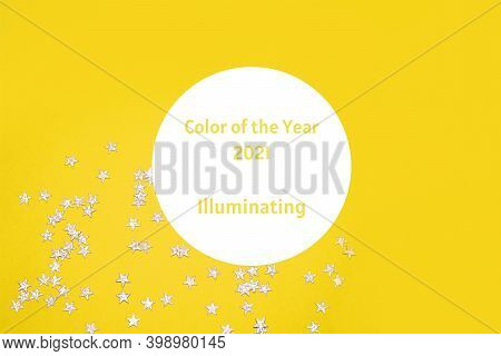 Form With Text And Background With Color Of The Year-yellow.
