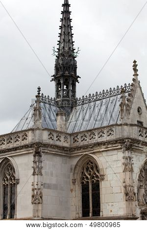 Chapel St. Hubert where Leonardo Da Vinci is buried in Amboise France.