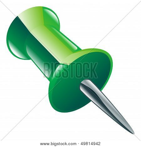 Illustration Of Drawing Push Pinicon Clipart Icon