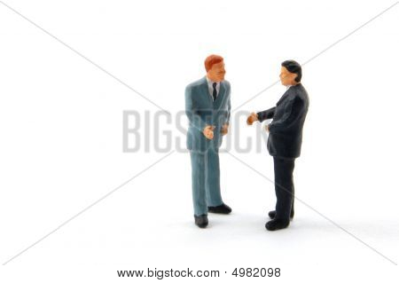 Geschäftsleute diskutieren