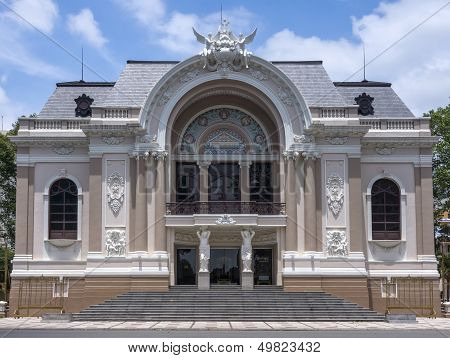 Frontal View On Saigon Opera House In Ho Chi Ming City.