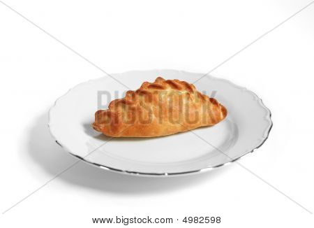 Pasty sur plat blanc