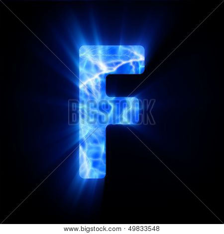 Plasma font. F