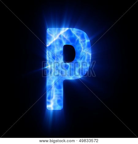 Plasma font.P