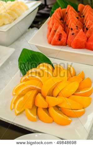 Set Of Fresh Fruits For Party