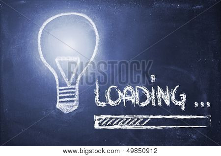 Idea Loading, Progress Bar On Blackboard