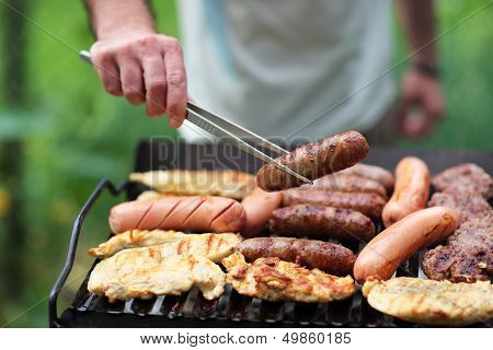 Grilling At Summer Weekend