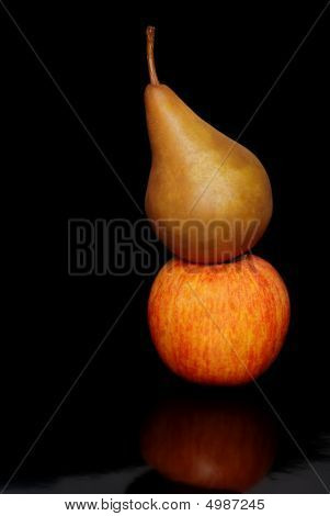 Bosc Pear og Gala Apple