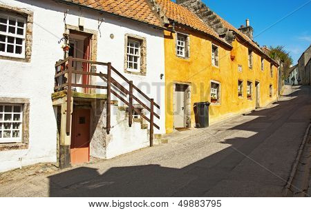 Egy utcai Culross, Scotland, Egyesült Királyság