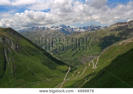 Furkapass In Switzerland
