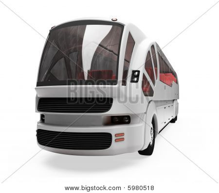 Toekomst Concept van Bus geïsoleerd weergave