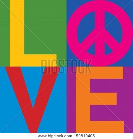 Color Block LOVE=Peace