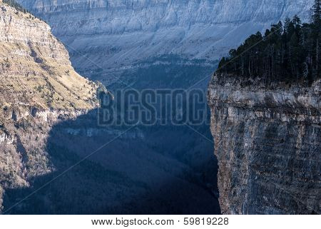 Monte Perdido In Ordesa National Park, Huesca. Spain.