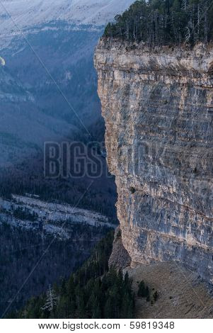 Monte Perdido In Ordesa National Park, Huesca. Spain.