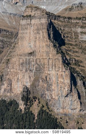 Monte Perdido In Ordesa National Park, Huesca. Spain.