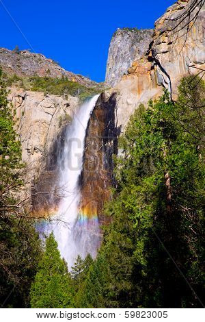 Yosemite Bridalveil fall waterfall National Park California