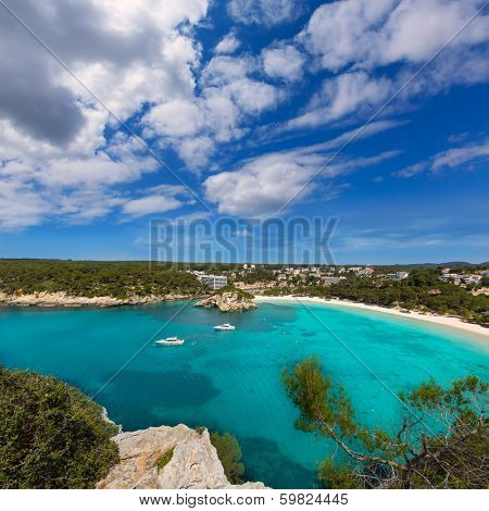 Menorca Cala Galdana Beach in Ciutadella at Balearic islands
