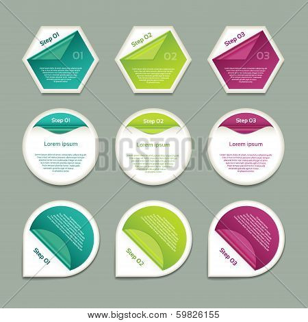 Vector Progress Background / Product Choice or Version