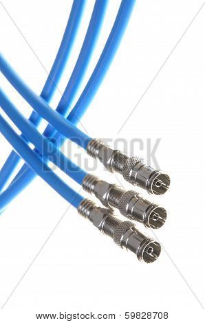 Coaxial cables with connectors