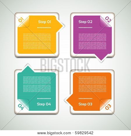 Vector Progress Background. Product Choice or Version