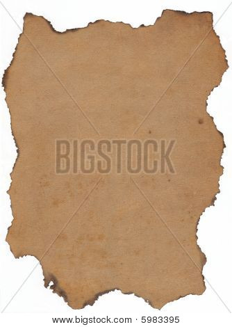 Old papier mit verbrannte Kanten.