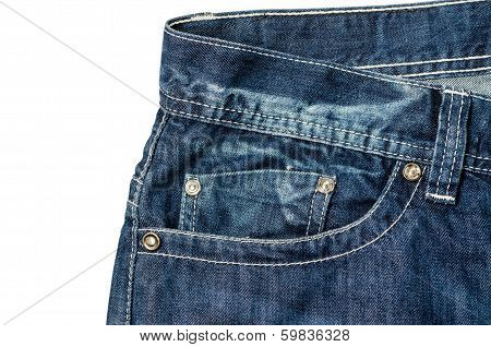 Denim Pocket Closeup : Clipping path included.