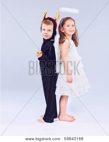Little angel and devil