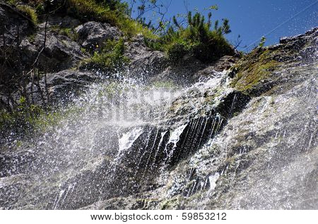 Oetschergraben, a mountain waterfall near to the Oetscher in Austria, Europe