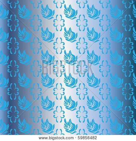 Swans In The Blue Azure Sky