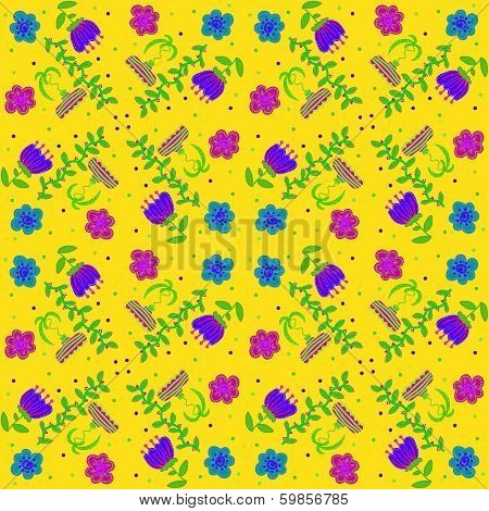 Retro floral background