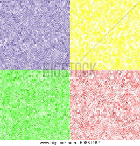 colored texture of hexagons