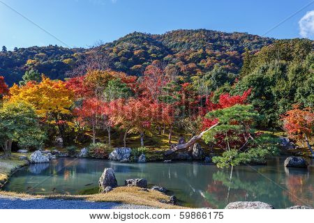 Tenryuji Sogenchi Pond Garden in Kyoto
