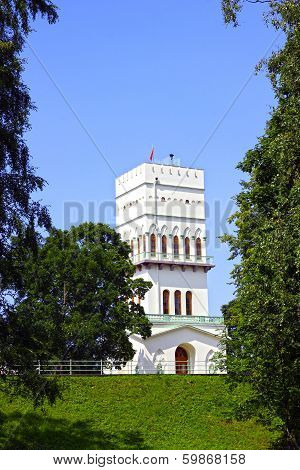 White Tower In Tsarskoye Selo (leningrad Region)
