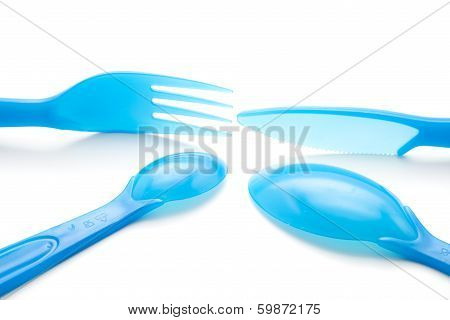 Knife with fork and spoon