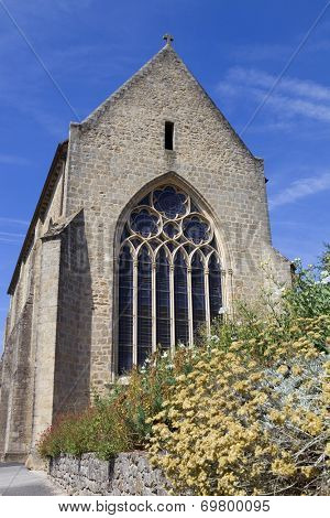Parthenay ancient gothic church, Poitou-Charentes, France