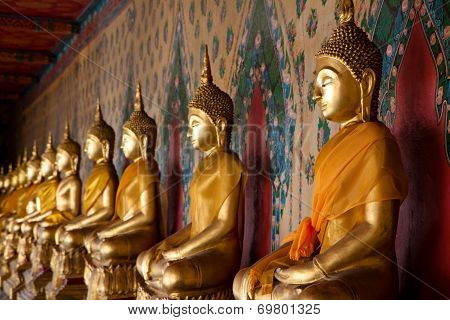 Religious Statues Icon In Temple Of Dawn