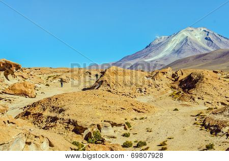 Bolivia, Antiplano - volcano Ollague