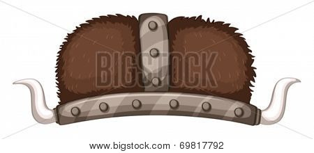 Illustration of a viking helmet