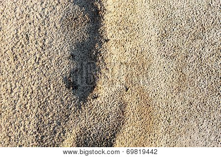 Sand Surface After The Rain