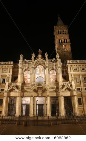 Rom - Santa Maria Magiore kirke i nat