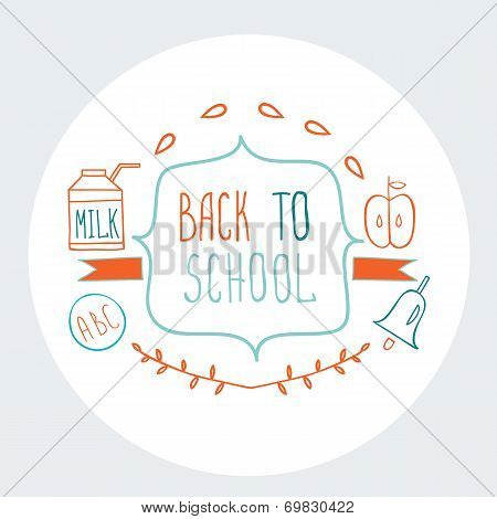 Back To School Background Cute Sketch Style