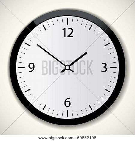 Classic time Clock vector web