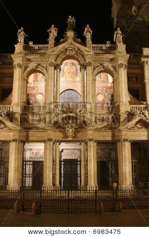 Rom - baslica Santa Maria Magiore - facade i nihgt