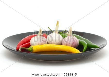 Garlics med chilipeppar