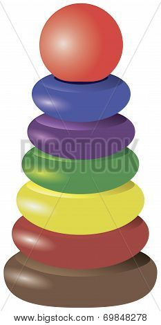 Pyramid Stacking Rings Toy