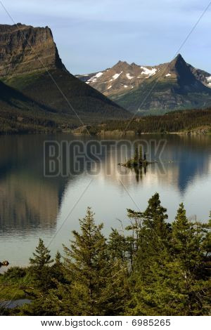 St Mary Lake avec Wild Goose Island dans le Parc National de Glacier